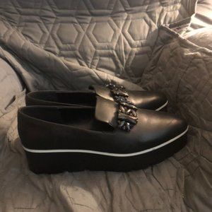 Karl Lagerfeld Jeweled Platform Loafer